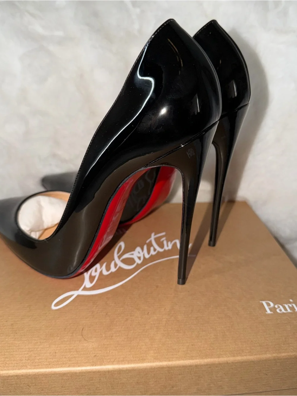 Christian Louboutin Black Patent So Kate Pumps- SIZE 40.5